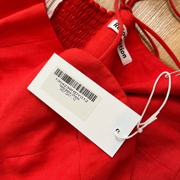 NWT Reformation Nebraska Dress Hot Day Size 12 - Picture 8 of 13